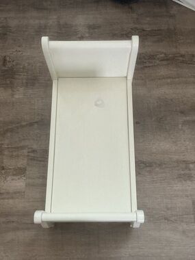 Pottery Barn Kids Doll Wooden Sleigh Bed White Retired 2009